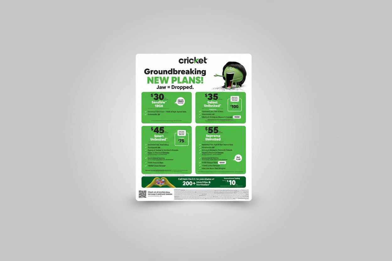 Cricket - Store Marketing Kit